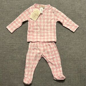 The Beaufort Bonnet Company Pink Plaid Kids Matching Set